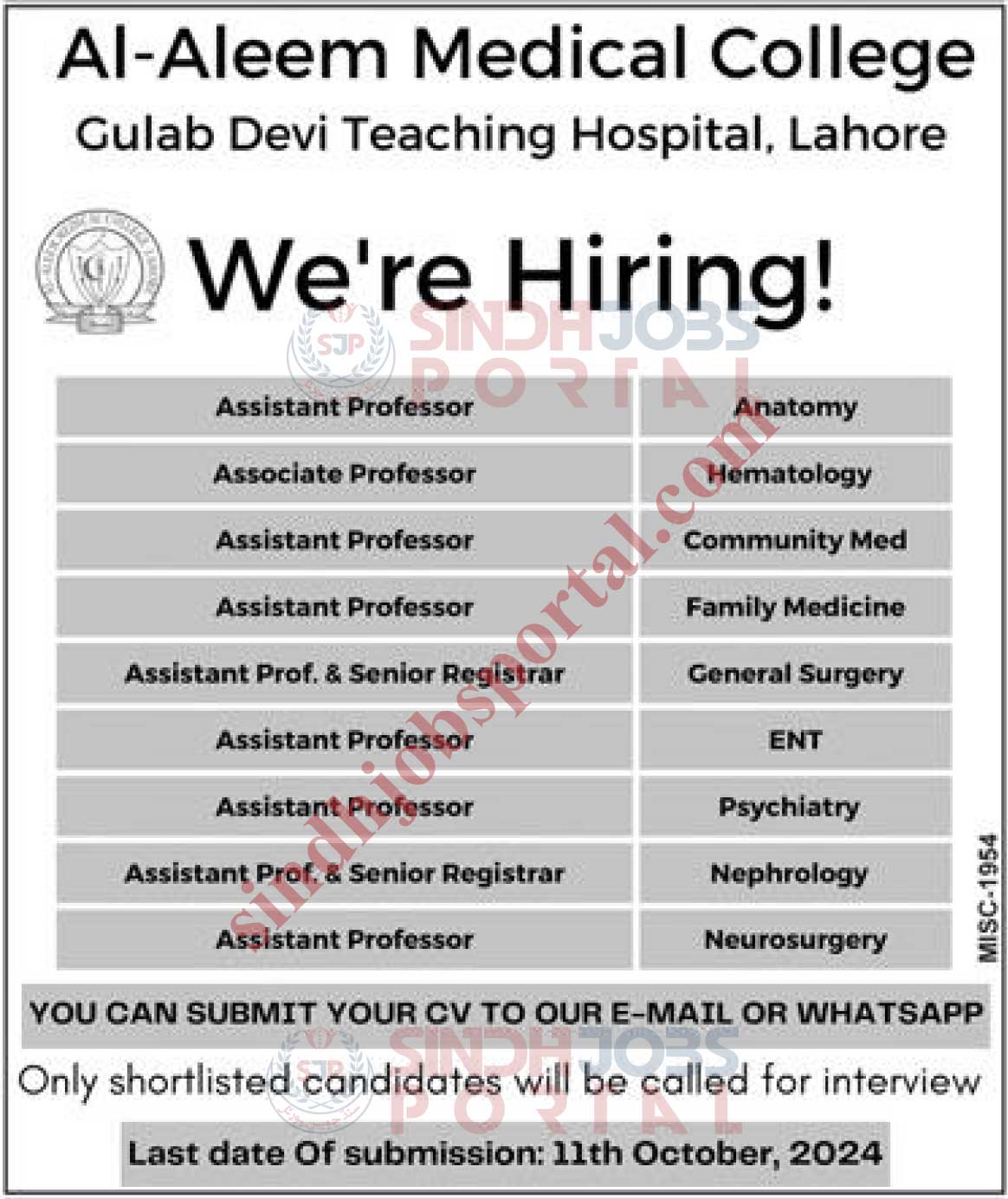 Al-Aleem-Medical-College-Lahore-Jobs