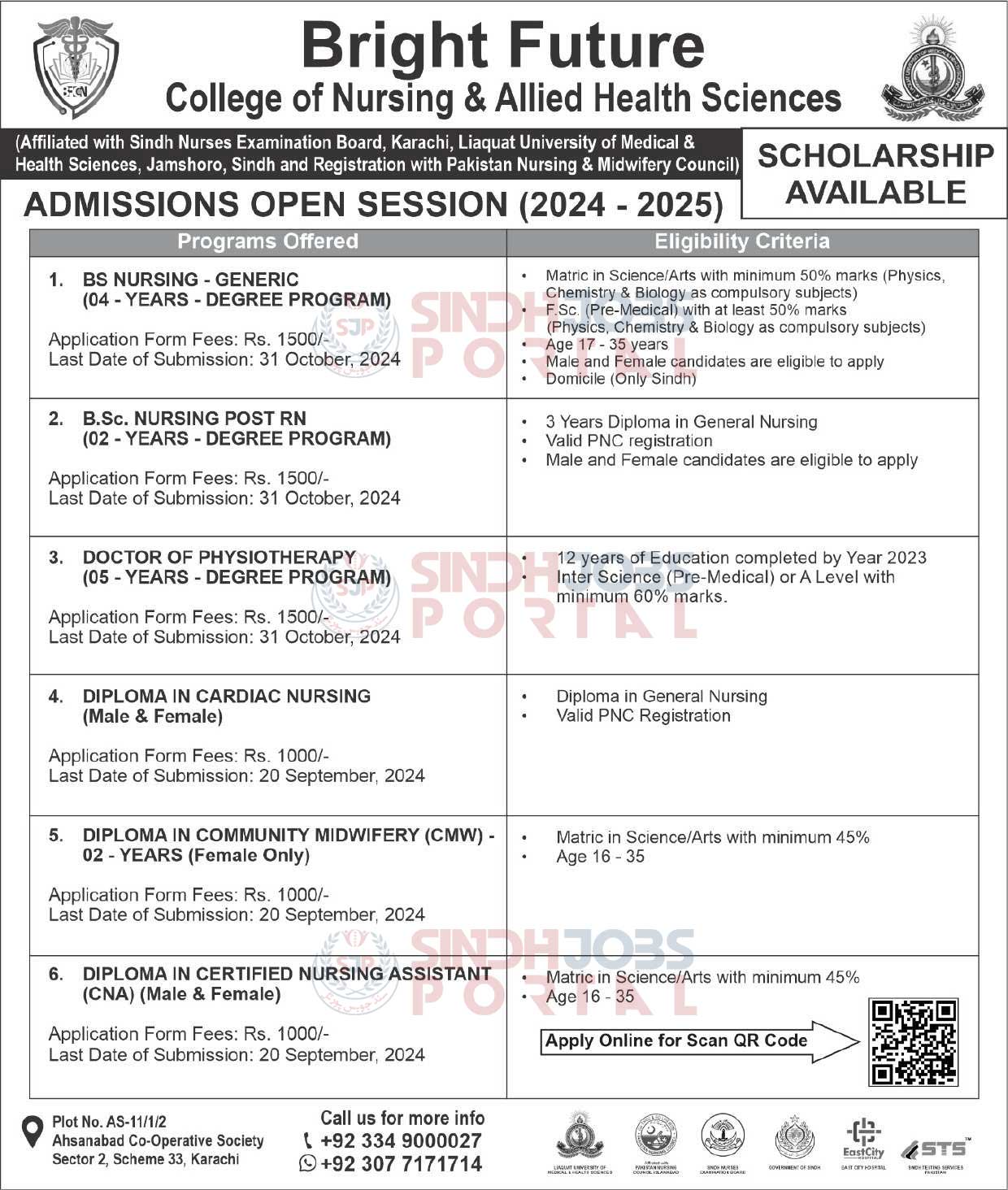 BS-Nursing-BFCoN-&-AHS-Karachi-Admission-2024