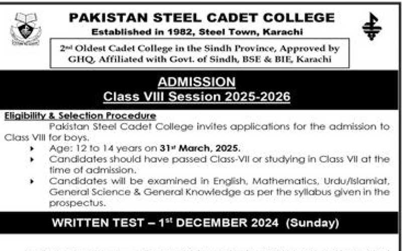 Pakistan-Steel-Cadet-College-Karachi