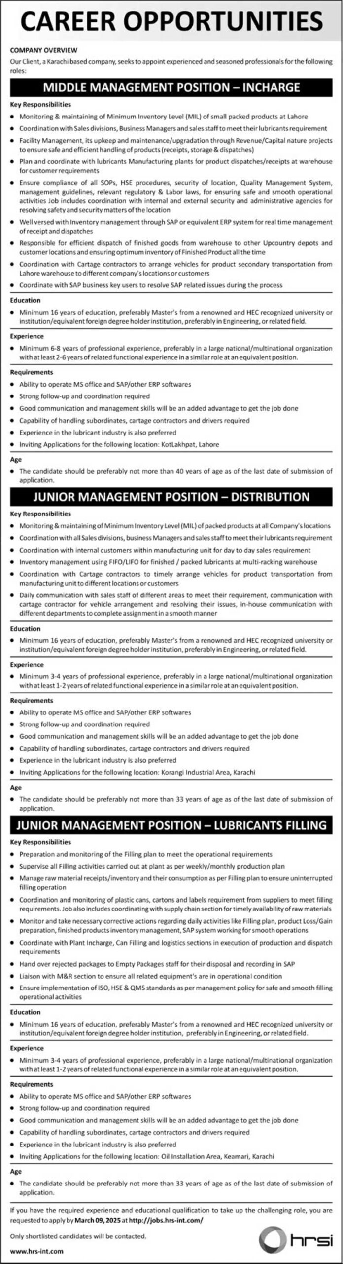 HRSI-Management-Jobs