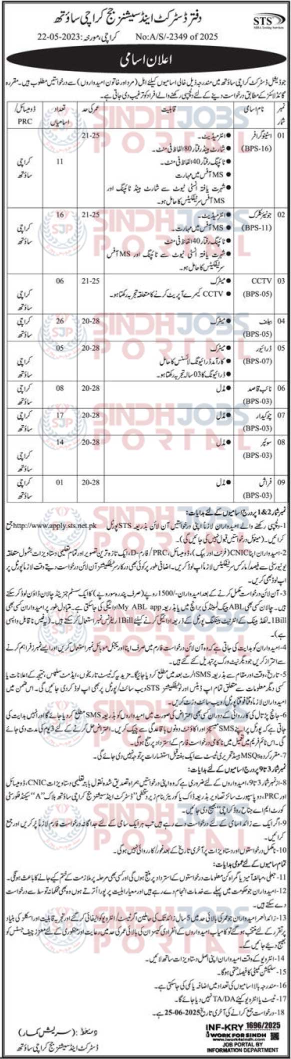 Court-Job-South-Karachi-STS-Job-2025