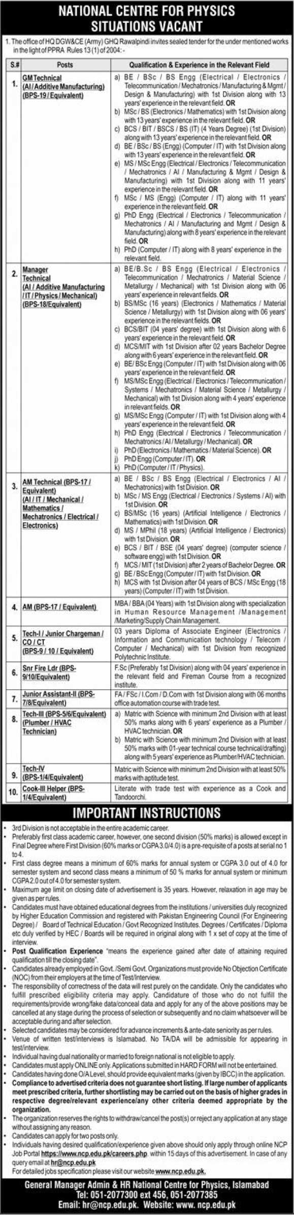 GHQ-Rawalpindi-Jobs-2025