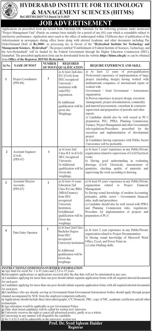 HYDERABAD INSTITUTE FOR TECHNOLOGY & MANAGEMENT SCIENCES (HITMS)