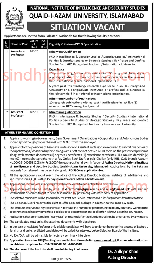 National Institute of Intelligence and Security Studies
