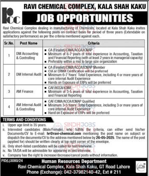 Ravi-Chemical-Jobs-2025