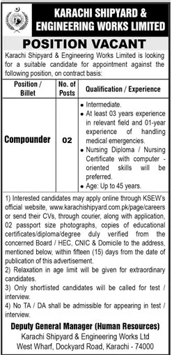 KARACHI SHIPYARD & ENGINEERING WORKS LIMITED