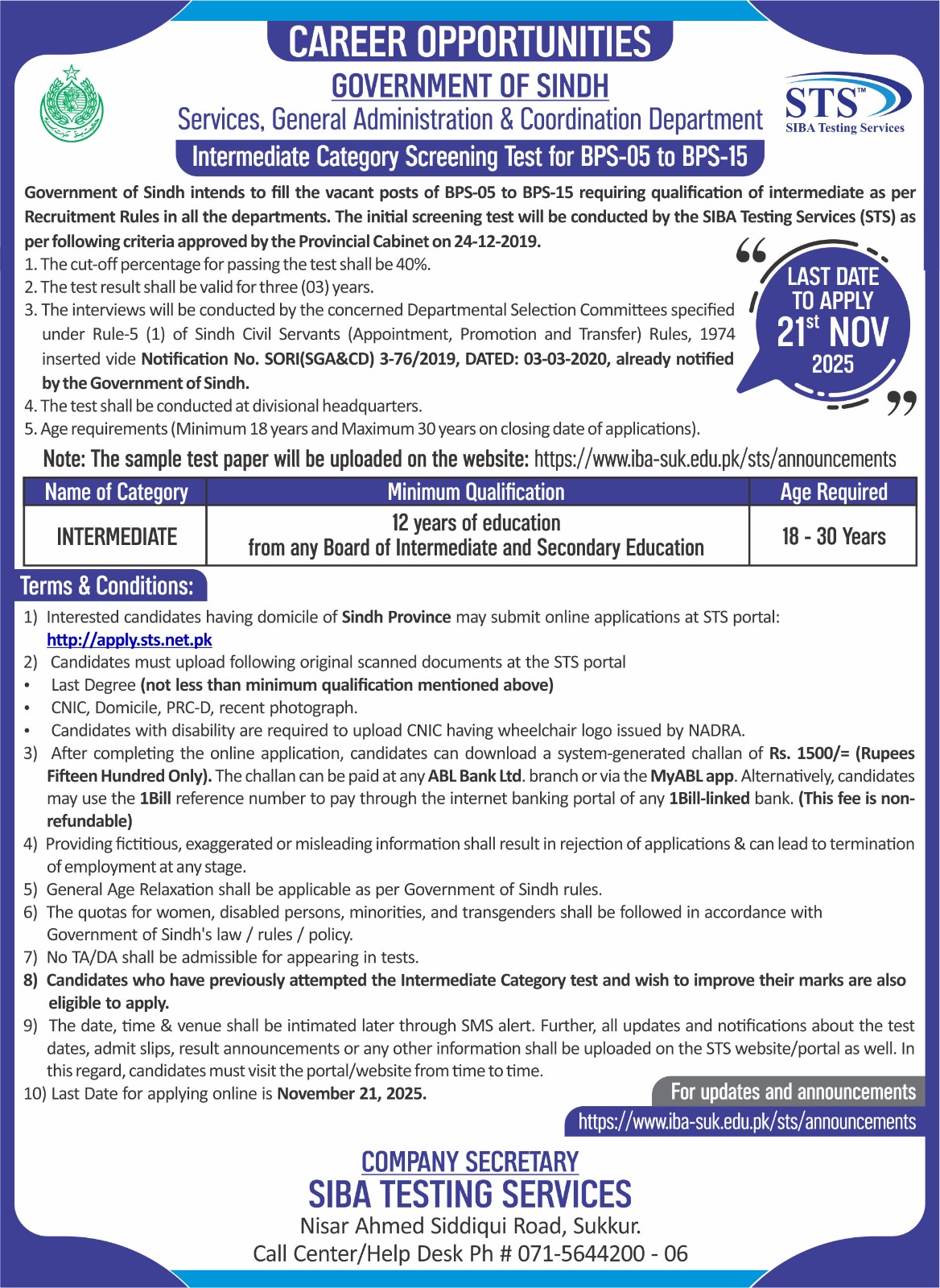 Sindh-Govt-Jobs-2025-Intermediate-Category-Apply-Online-Now